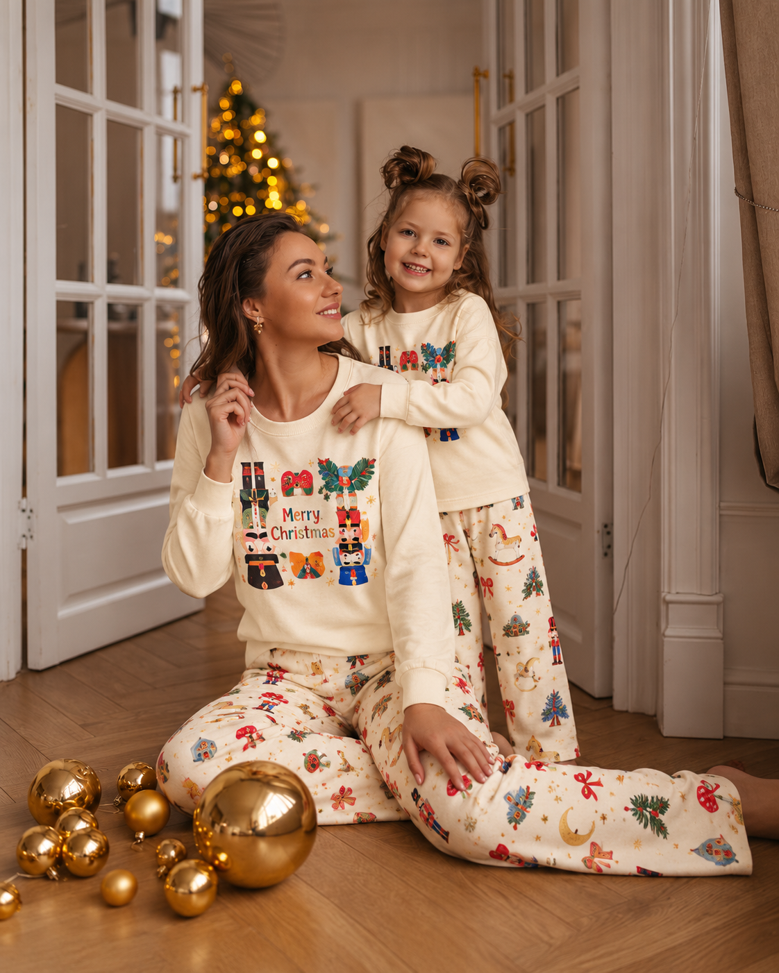 Nutcracker Tree-Family Matching Christmas Pajamas