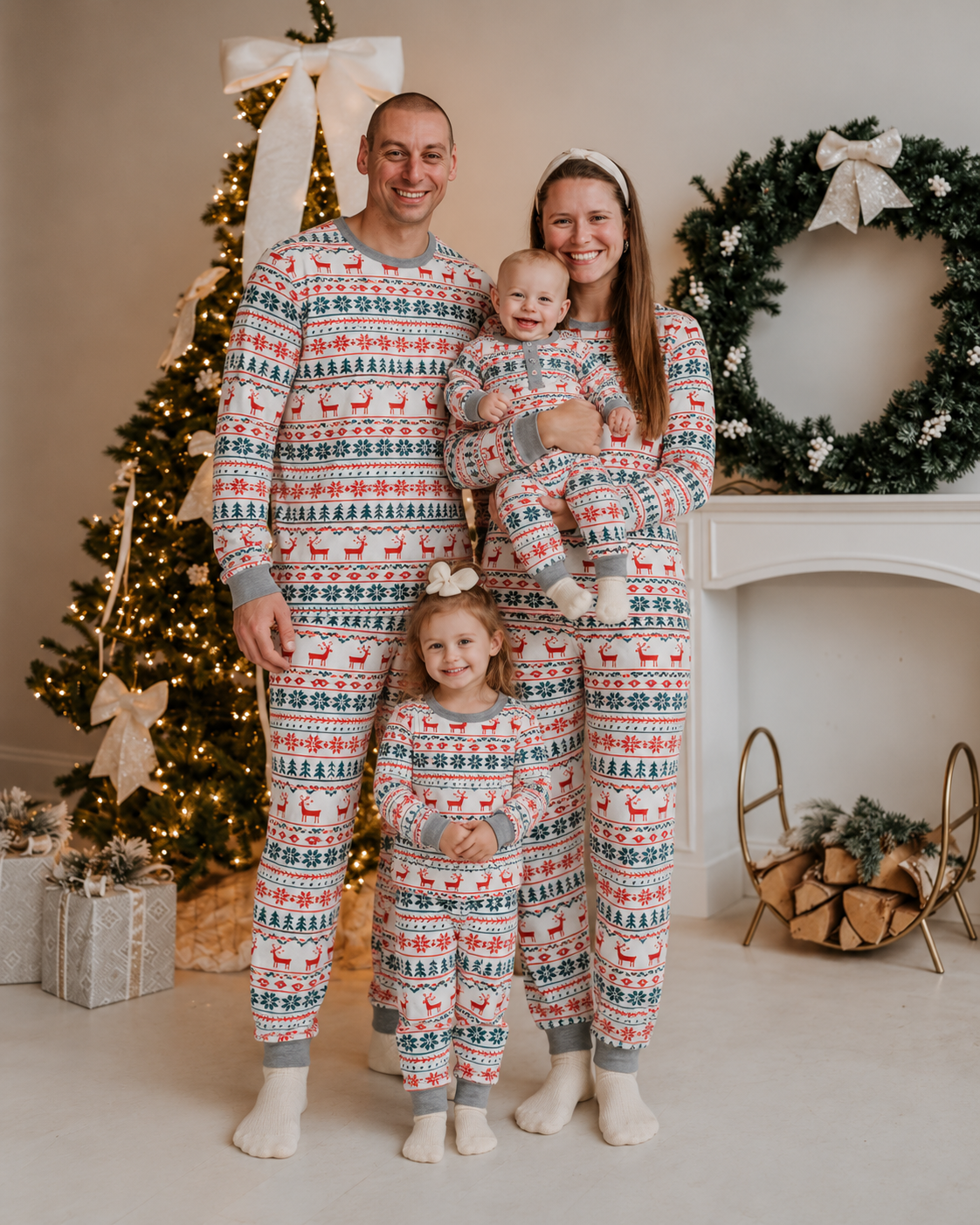 Snug Snowflakes-Family Matching Christmas Pajamas