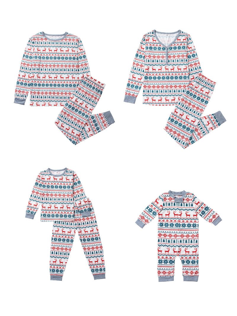Snug Snowflakes - Family Matching Christmas Pajamas - Merryreindeer