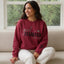 Girl Mama Sweatshirt or Hoodie with Kid Names on Sleeve - Embroidered Gift for Girl Mama