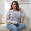 Custom Mama Embroidered Sweatshirt – Personalized Kids Names Sleeve & Est. Year Crewneck