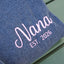 Custom Embroidered Nana EST Quarter Zip Sweatshirt for Grandma | Mother's Day Gift