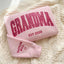 Custom Arched Glitter Embroidered Grandma Sweatshirt | Mother's Day Gifts