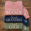 Custom Embroidered "Blessed Mama" Sweatshirt with Name on Sleeve | Gift for Mothers Day