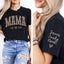 Custom Leopard Mama Heat Transfer Print Sweatshirt With Kid Name On Sleeve | Mother's Day Gift