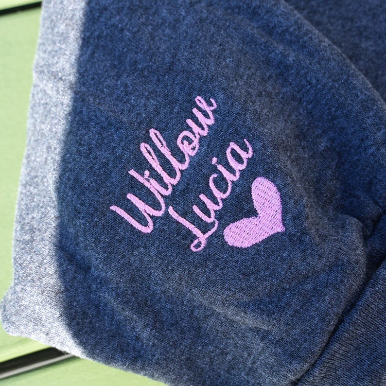 Custom Embroidered Nana EST Quarter Zip Sweatshirt for Grandma | Mother's Day Gift
