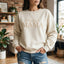 Custom Embroidered "Blessed Mama" Sweatshirt with Name on Sleeve | Gift for Mothers Day