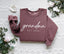 Personalized Grandma Est Heat Transfer Print Sweatshirt | Gift for Grandmother