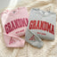 Custom Arched Glitter Embroidered Grandma Sweatshirt | Mother's Day Gifts