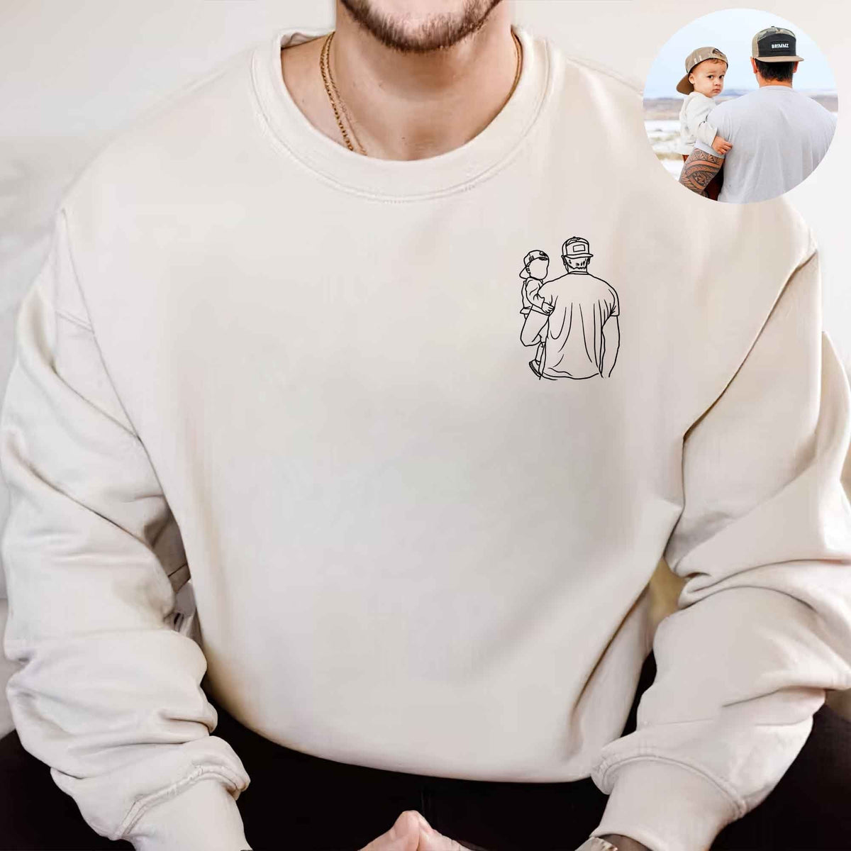 Dad and me-Custom Photo Shirt For Dad,Gift for Papá