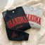 Custom Arched Glitter Embroidered Grandma Sweatshirt | Mother's Day Gifts