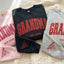 Custom Arched Glitter Embroidered Grandma Sweatshirt | Mother's Day Gifts
