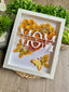 Custom Personalized Mom Heart Shaped Monogram Flower Shadow Box | Mother’s Day gift