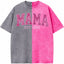 Washed Patchwork T Shirt Glitter MOM Sequin Embroidered Mothers Day Gift for Mama