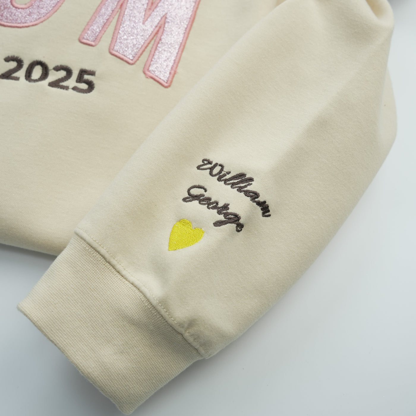 Custom Embroidered Applique Glitter MUM Sweatshirt | Gift for MAMA