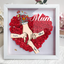 Personalized Flower Shadow Box mum and I hand holding- Mother's Day Gift