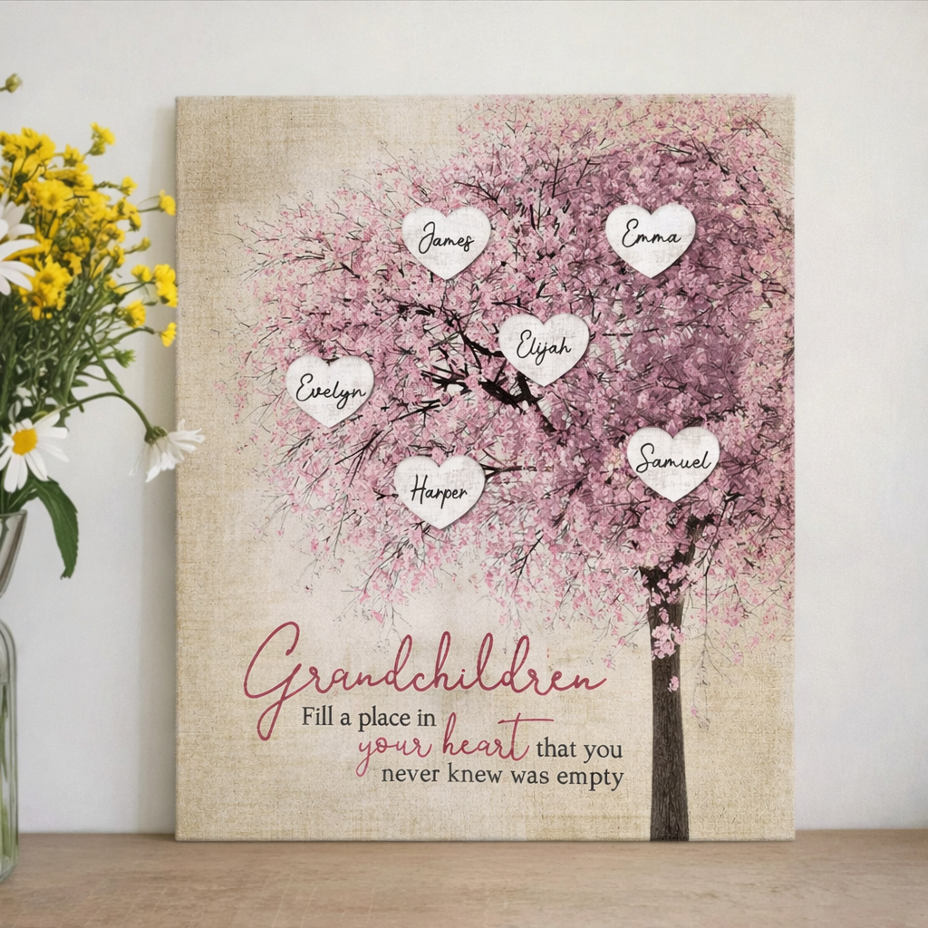 Personalised Family Tree Canvas | Mother's Day Gifts