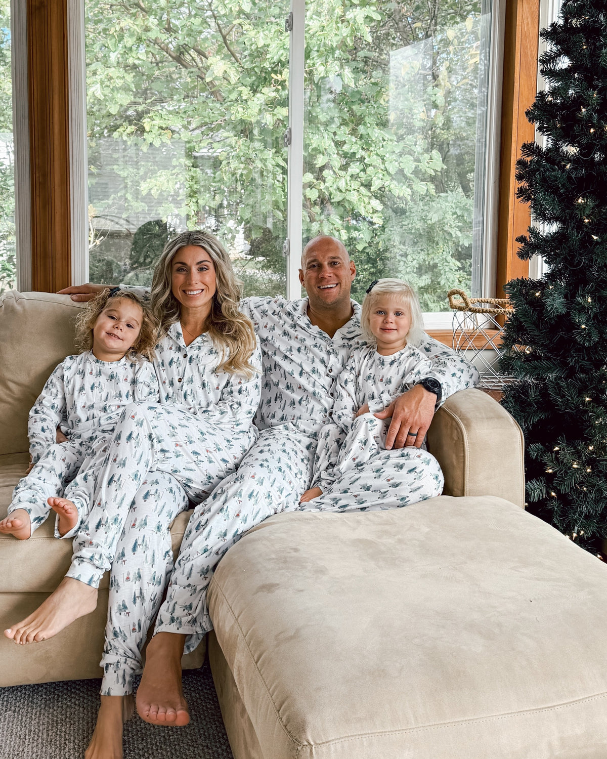 Holiday Grove-Family Matching Christmas Cardigan Pajamas
