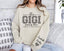 This Gigi Wears Her Heart On Her Sleeve-Custom Sweatshirt With Kids Name