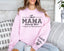 This Mama Wears Her Heart On Her Sleeve-Custom Sweatshirt With Kids Name