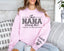 This Nana Wears Her Heart On Her Sleeve-Custom Sweatshirt With Kids Name