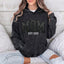 Custom Embroidered Applique Glitter Mama Washed Sweatshirt - Gift for Mom