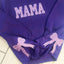 Custom Viral Side Bow Glitter MAMA Sweatshirt | Mother's Day Gifts