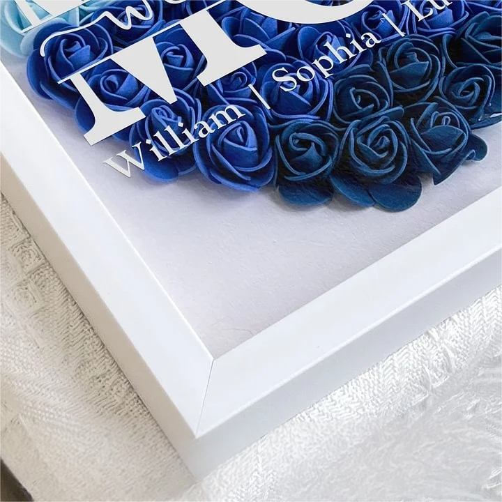 Mum We Love You - Personalized Flower Shadow Box | Mother’s Day gift