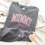 Mom glitter embroidered Washed T-shirt&sweatshirt mother day/personalized year.