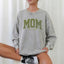 Custom Embroidered Applique Glitter Mama Washed Sweatshirt - Gift for Mom