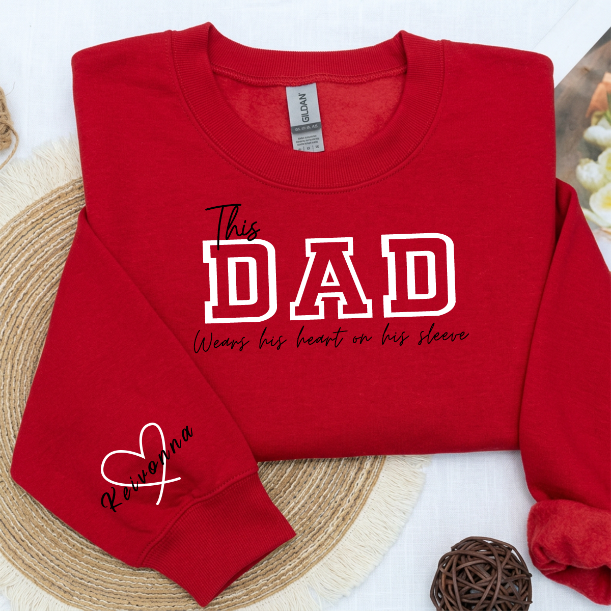 Wear Your Heart on Your Sleeve – Personalized Print Mama Sweatshirt with Kids’ Names | for Mom Mother's Day Gift