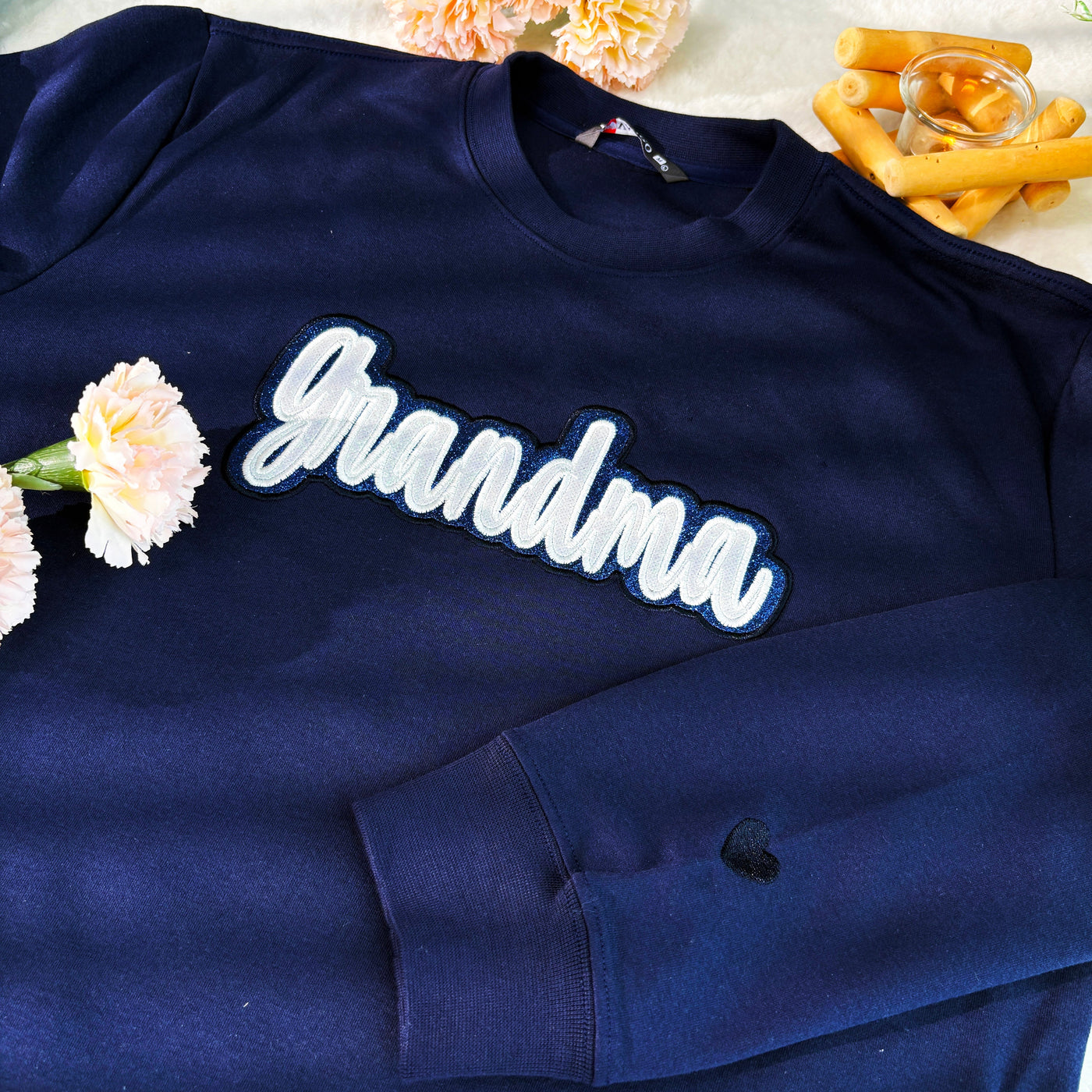 Custom Glitter Mama/Grandma Applique Sweatshirt /Hoodie | Mother's Day Gifts for Mom