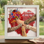 Personalized Pet Paw & Human Hand Holding Shadow Box-Mother's Day Flower Frame