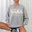 Personalized Nana Vintage Washed Sweatshirt with Grandkids' Names - Floral Grandma Gift