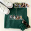 Custom Photo Portrait Embroidery Quarter Zip Sweatshirt, Gift For Mom/Mama/Family