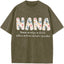 Personalized Nana Vintage Washed Sweatshirt with Grandkids' Names - Floral Grandma Gift