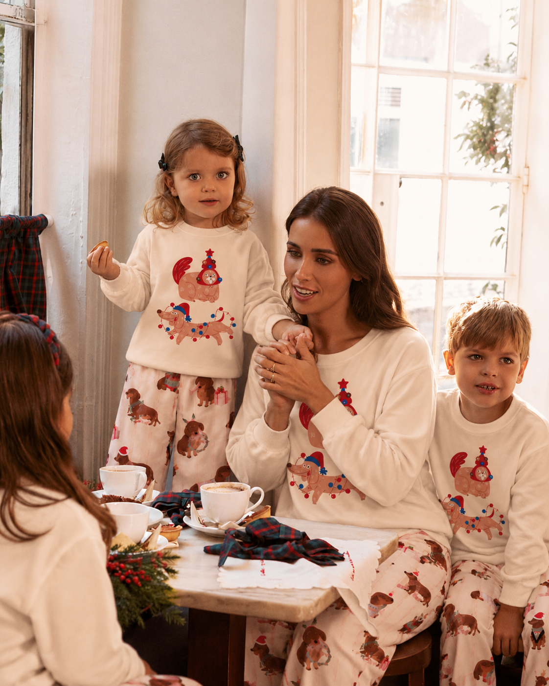 Blossom Cheer-Family Matching Christmas Pajamas