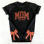 Custom Trendy and Cute Mama Embroidered Glitter Side Bow Washed Sweatshirt | Mother's Day Gift