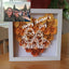 Custom Personalized Heart Line Art Flower Shadow Box | Mother's Day, Birthday Gift