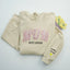 Custom Embroidered Applique Glitter MUM Sweatshirt | Gift for MAMA