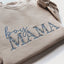 Mama Embroidered Sweatshirt with Floral Chinoiserie Pattern