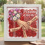 "Tulips & White Roses"-Personalized Mom Holding Hands Flower Shadow Box-Mother's Day Remembrance Frame, In Loving Memory Gift