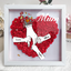 Personalized Flower Shadow Box mum and I hand holding- Mother's Day Gift