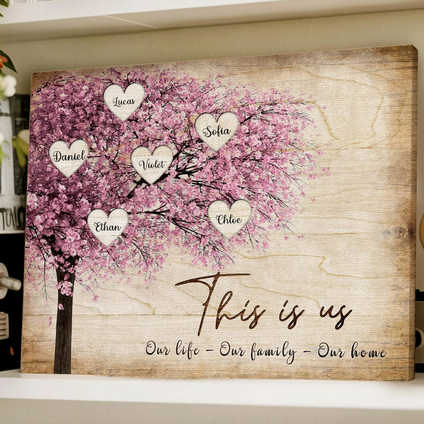 Personalised Family Tree Canvas | Mother's Day Gifts