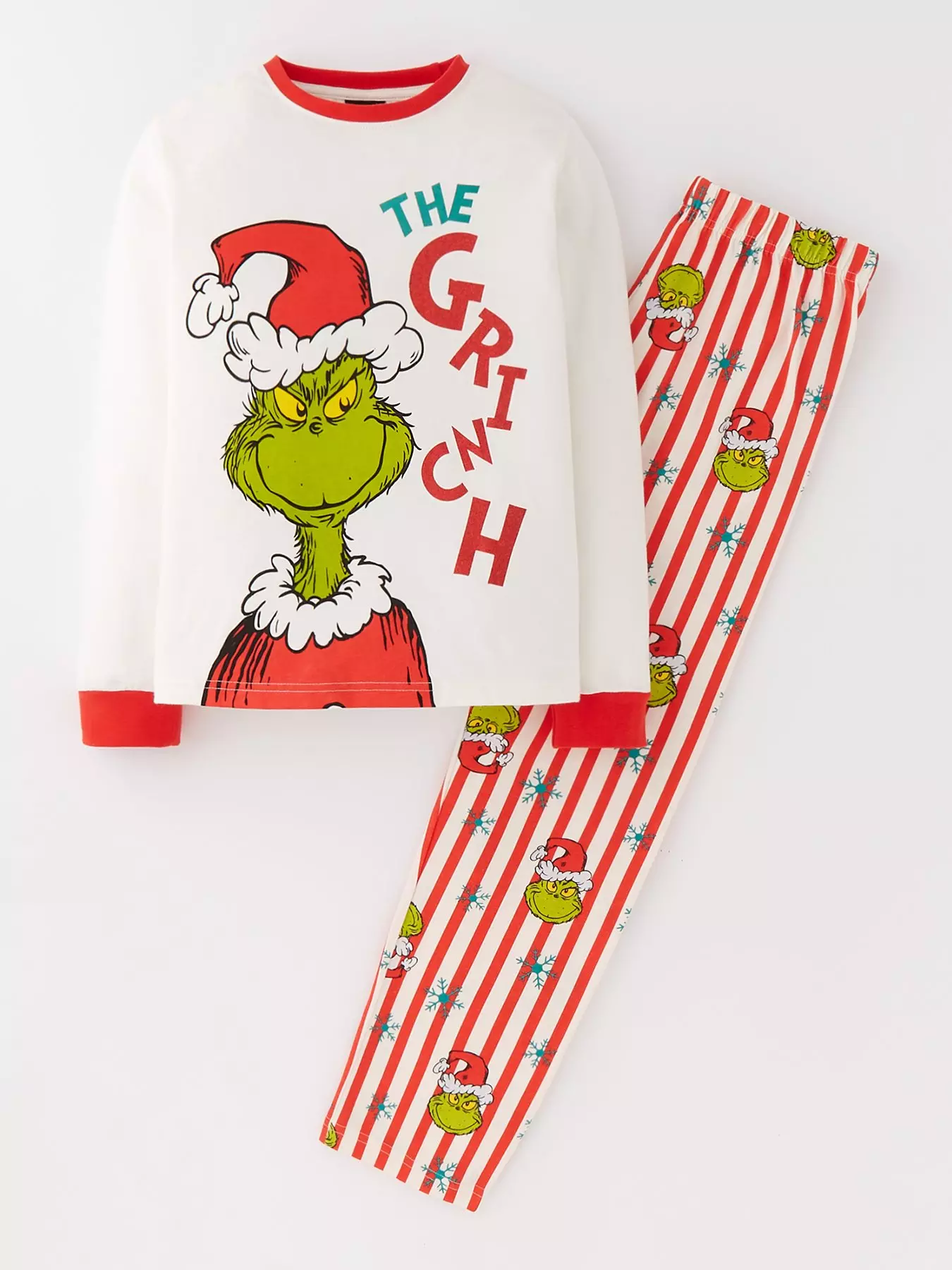 Festive Fusion-Family Matching Grinch Christmas Pajamas