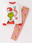 Festive Fusion-Family Matching Grinch Christmas Pajamas