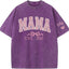 Mom glitter embroidered Washed T-shirt&sweatshirt mother day/personalized year.