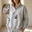 Custom Family Portrait From Photo Embroidered Quarter Zip Sweatshirt | Mother's Day Gift