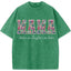 Personalized Floral "MAMA"  Vintage Washed Sweatshirt – Custom Kids Names Gift for Mom