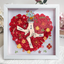 Personalized Flower Shadow Box, hand holding with many flowers- Mother's Day Gift